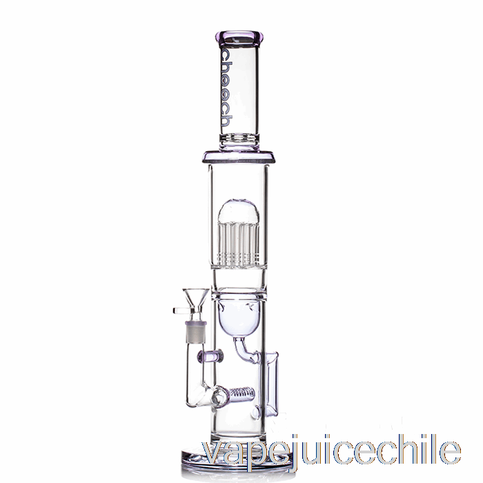 Vape Chile Cheech árbol De Vidrio Reciclador Big Rig Bong Morado